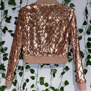 Sequin Bomber Jacket